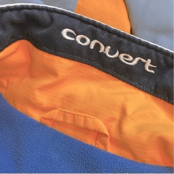 Columbia Blue Grey Orange Convert Fall Spring Hiking Jacket M - Picture 14 of 16